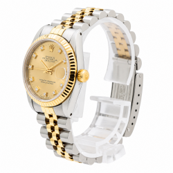 Rolex Datejust 31MM 68273 Two-Tone Factory Diamond Dial Watch